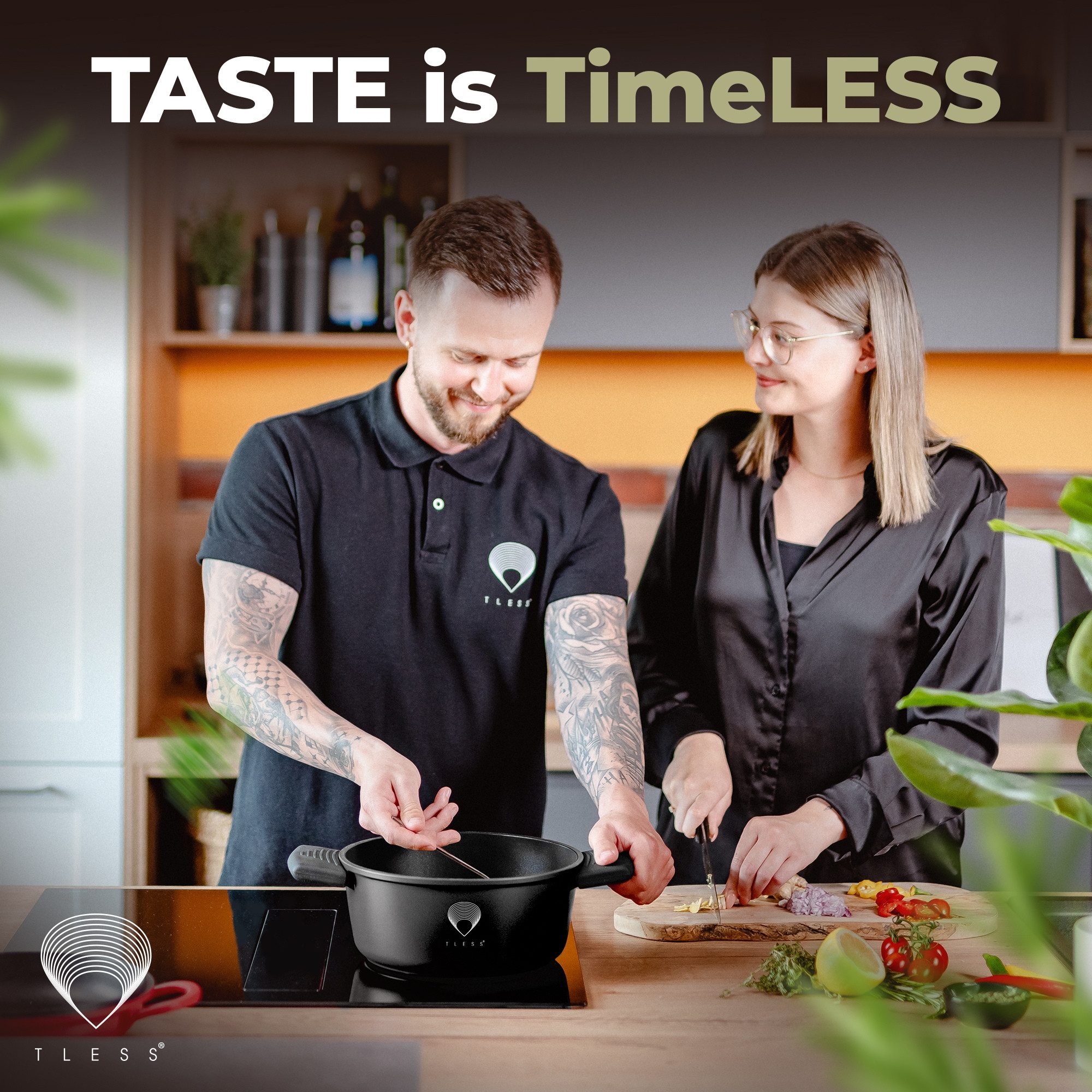 TLESS Griff Silikongriffe für den TLESS Bräter, 2 Stück, wärmeisolierend (1-St), hitzebeständig wärmeisolierend und rutschfest