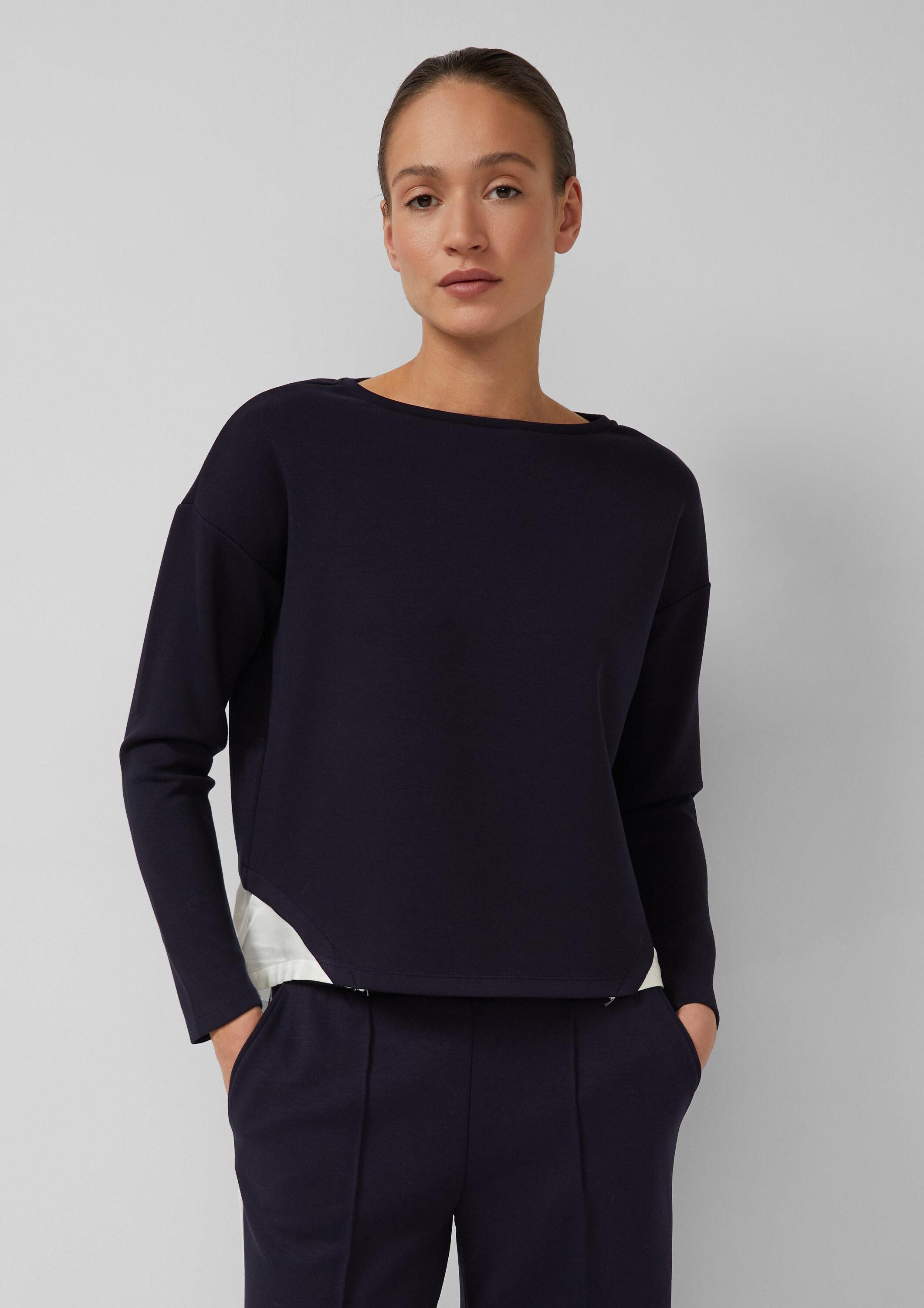 s.Oliver Sweatshirt Sweatshirt Scuba-Sweatshirt in Layering-Optik