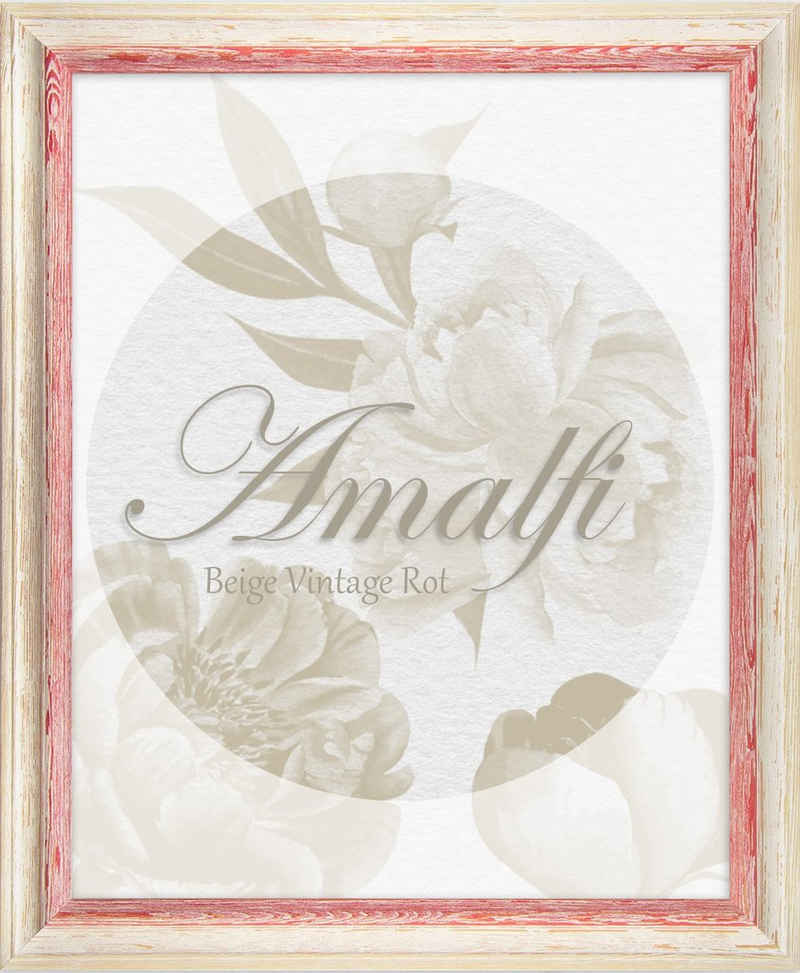BIRAPA Фоторамки Рамки Amalfi, (1 Stück), 20x20 cm, Rot Weiß Vintage, Holz