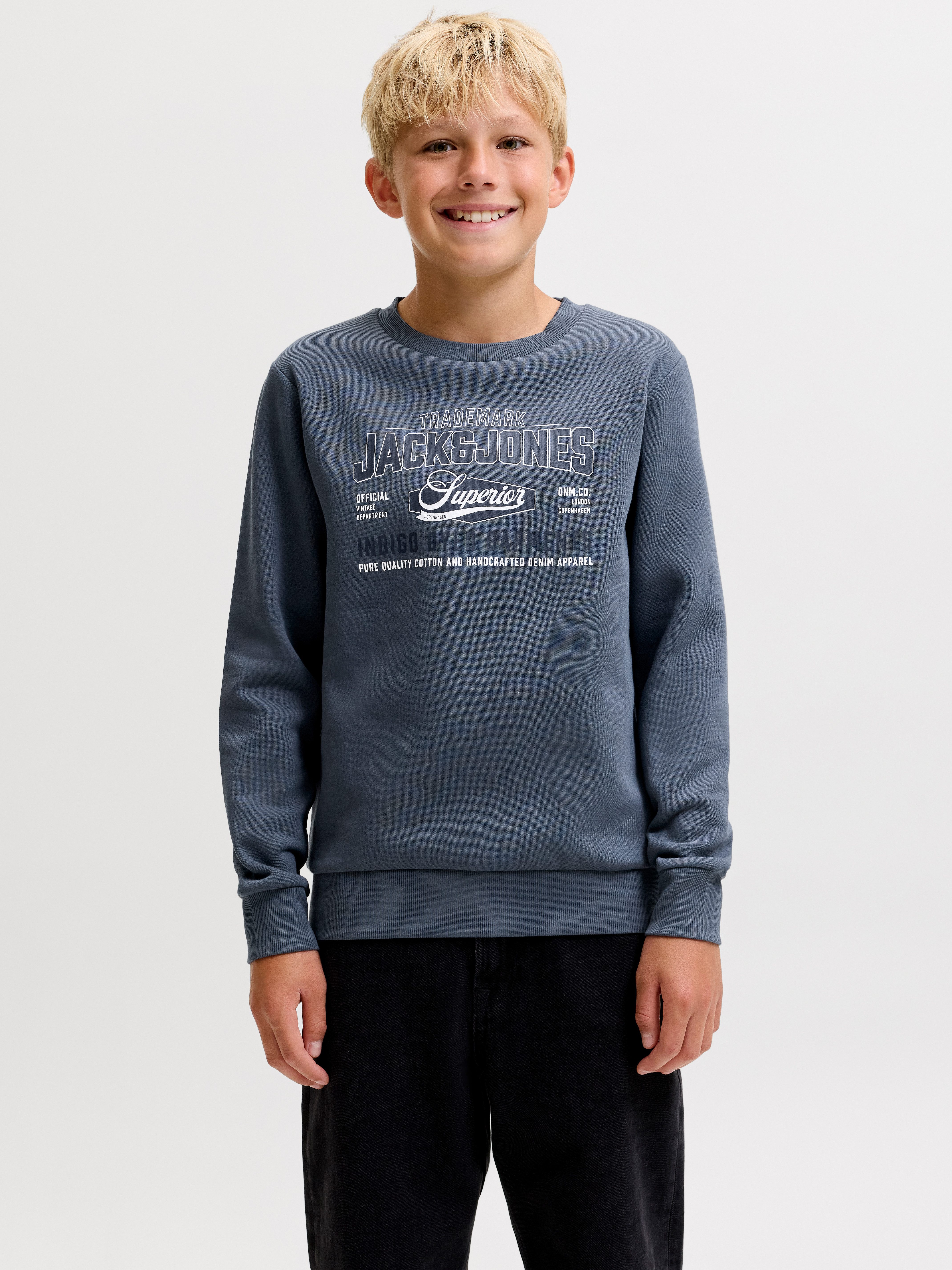 Sweatshirt JJELOGO SWEAT CREW 2 COL AW26 SN JNR