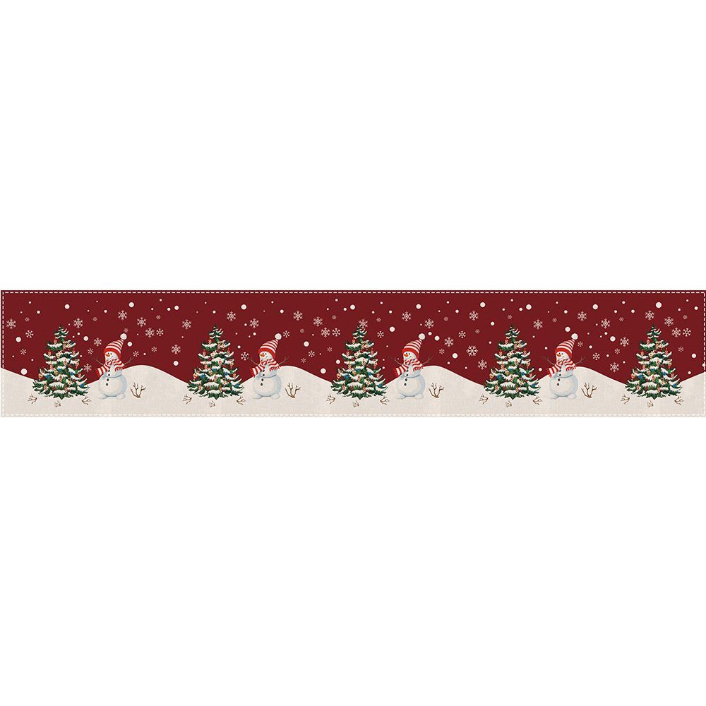 HALWEI Tischläufer Tischflagge Weihnachten Tischdecke Weihnachten für Party 35 x 180 cm A03