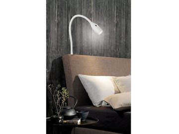 FISCHER & HONSEL LED Leselampe, 2er SET Wand-Leuchten Bett-Lampen mit Stecker, dimmbar per Gestensteuerung, Bettleuchten zum Anschrauben & Nachttischlampen für die Wand