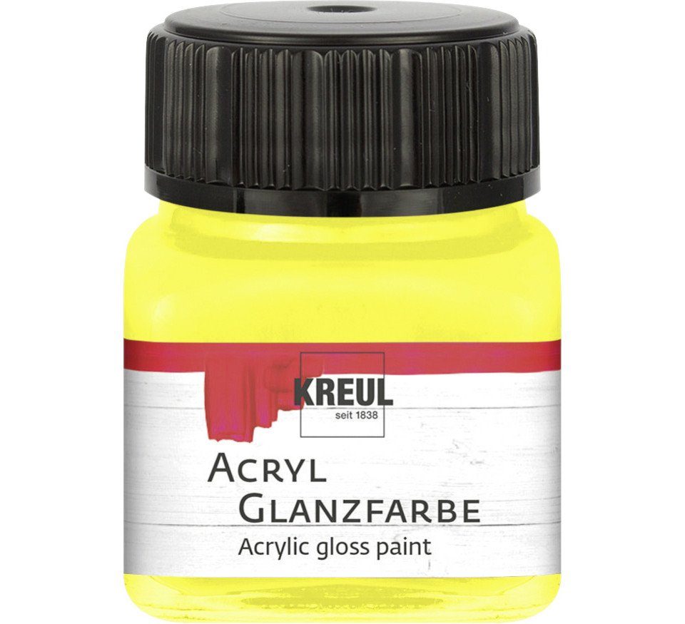 Kreul Künstlerstift Kreul Acryl Glanzfarbe gelb 20 ml