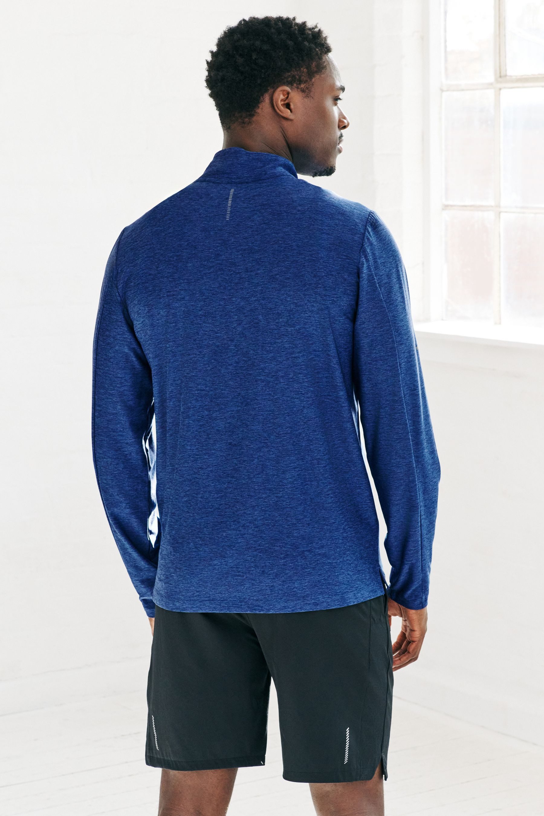 Next Sweater Active Training Gym Sweatshirt mit Viertel-RV (1-tlg)