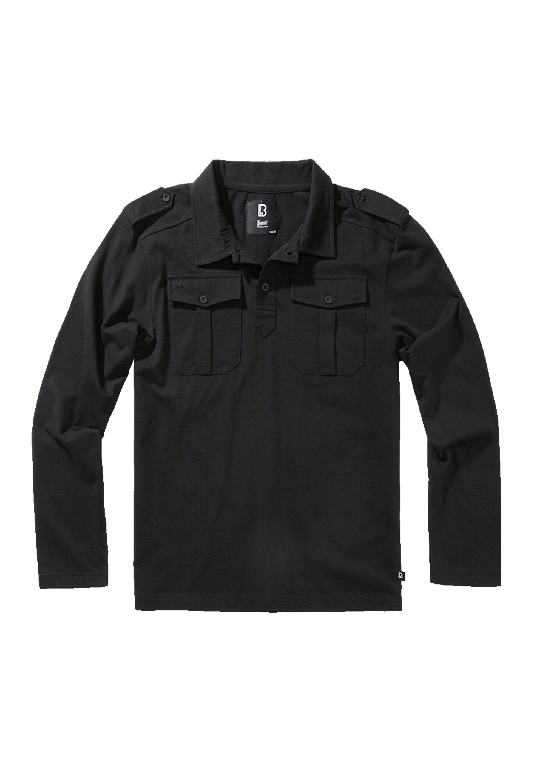 Willis Herren Jersey longsleeve T-Shirt (1-tlg) Brandit Poloshirt