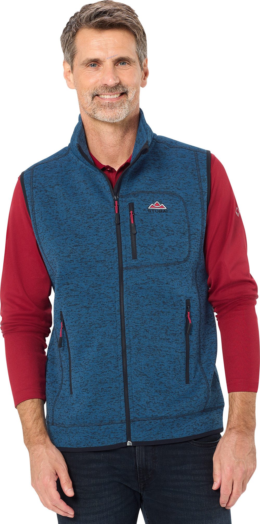 Stubai Fleeceweste bequeme und atmungsaktive Strickfleece-Weste