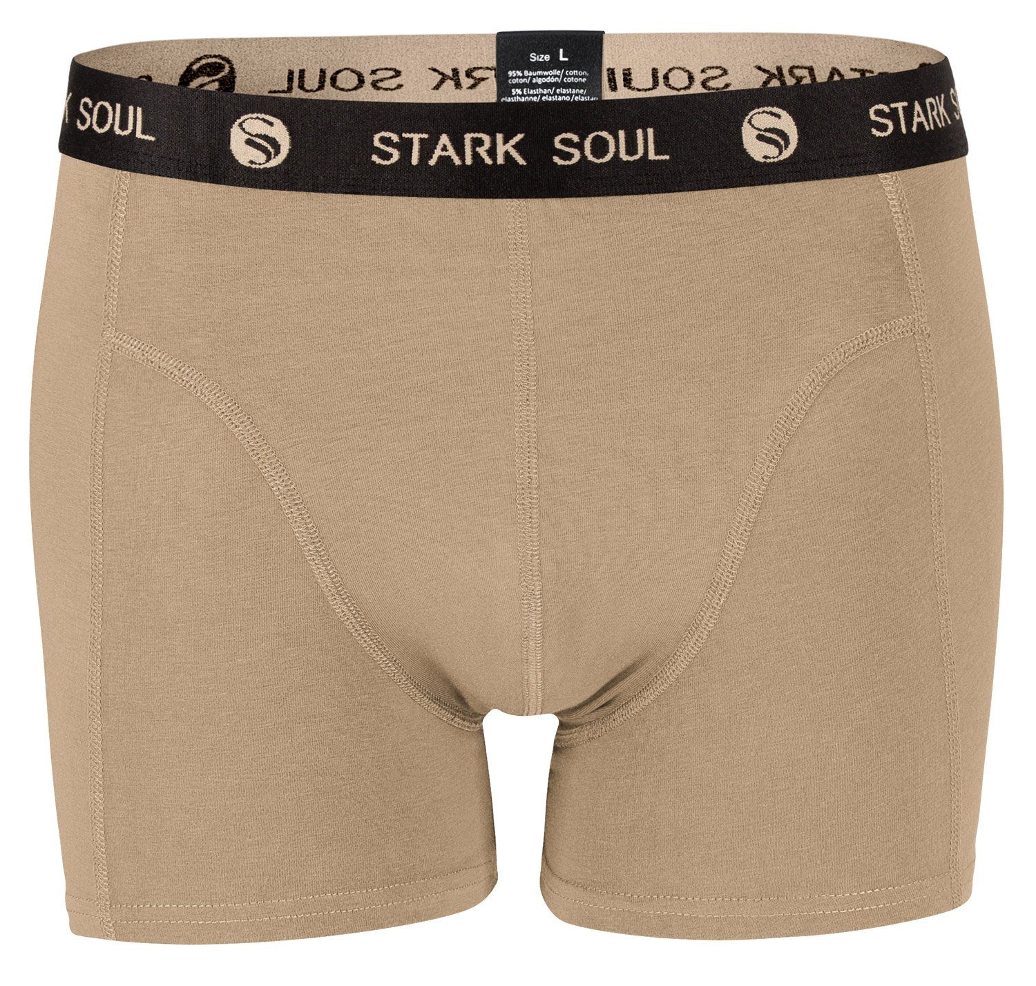 Stark Soul® Boxershorts Boxershorts, 3er Baumwolle Retroshorts, 3er-Pack Gemischt-V1 weiche Trunks - Pack, Herren