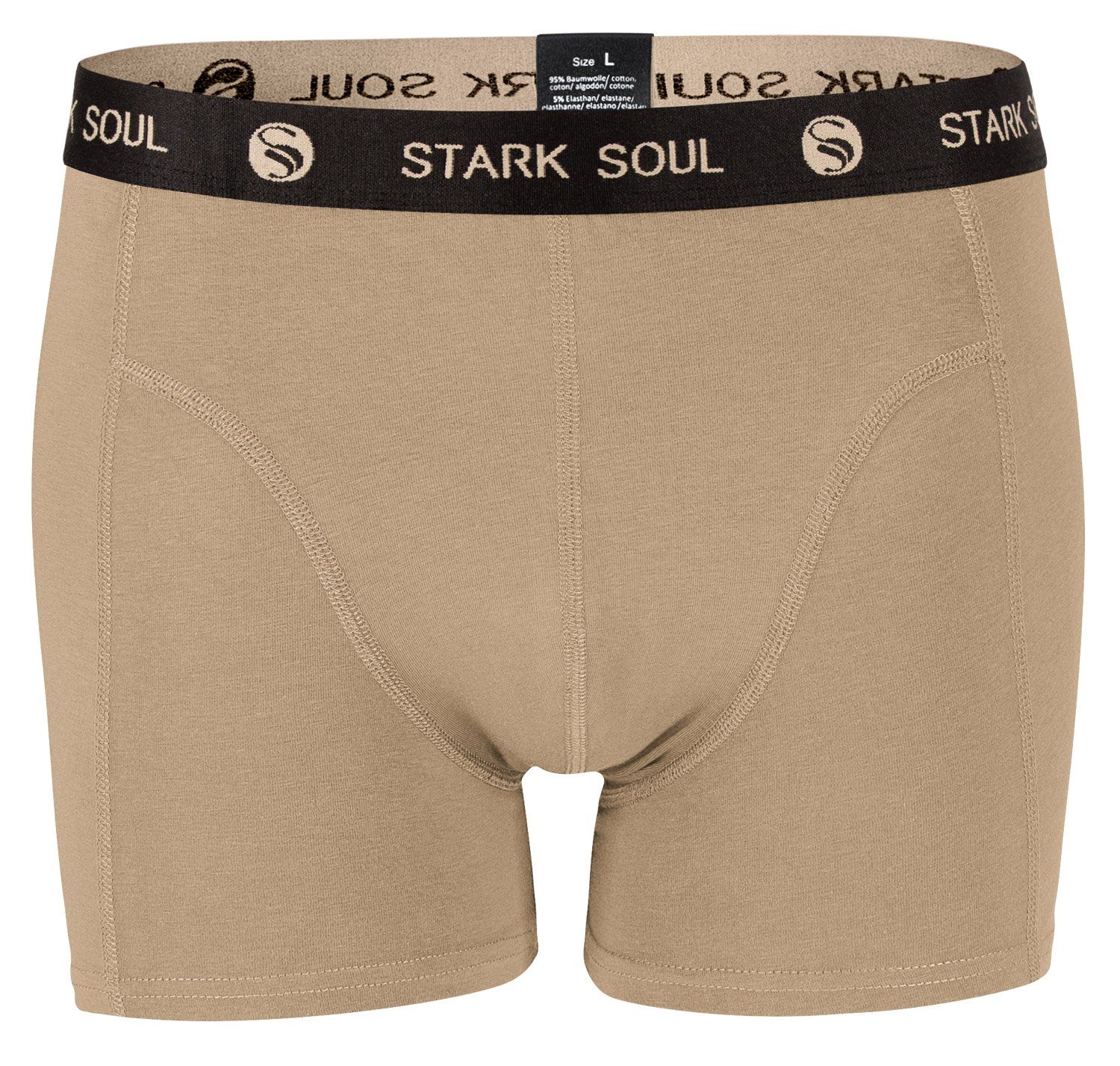 Stark Soul® Boxershorts Herren Boxershorts, weiche Pack, - 3er-Pack Retroshorts, 3er Baumwolle Trunks Gemischt-V1