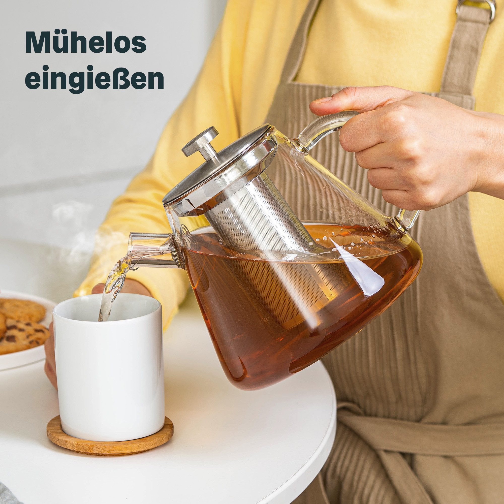 SILBERTHAL Teekanne mit Stövchen Set