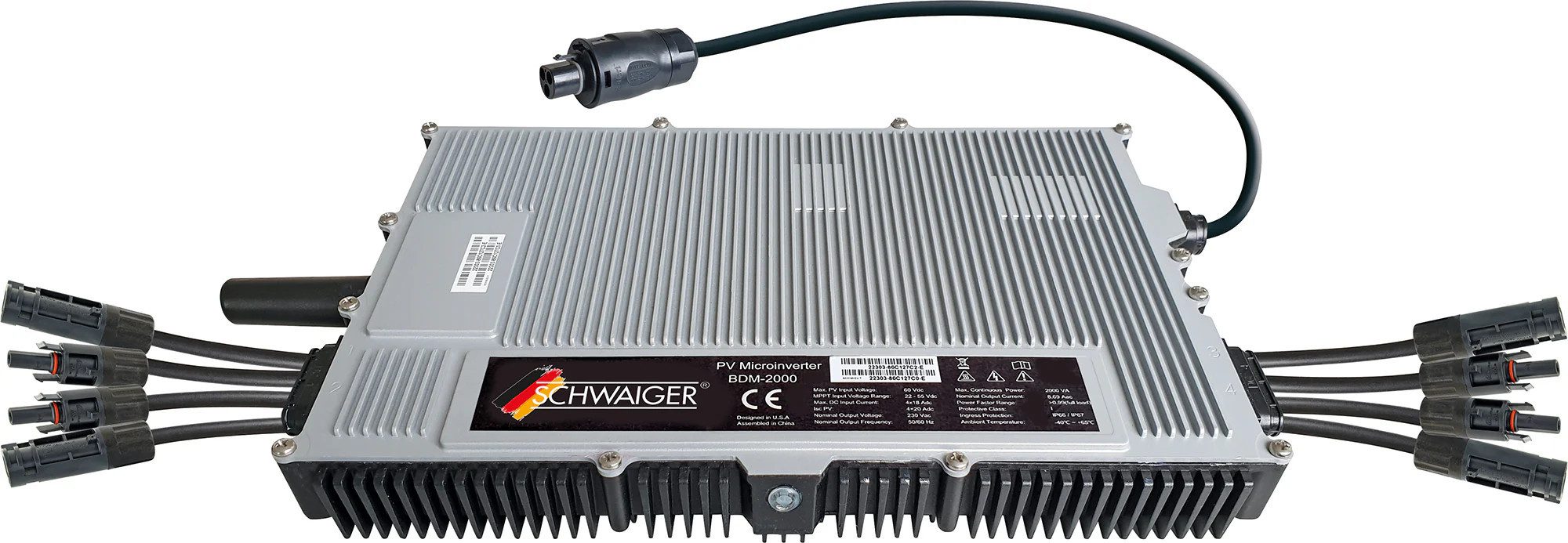 Schwaiger NEP Wechselrichter 2000W Smart-Home-Station, Leistungsstarker, robust und IP67 geschützt