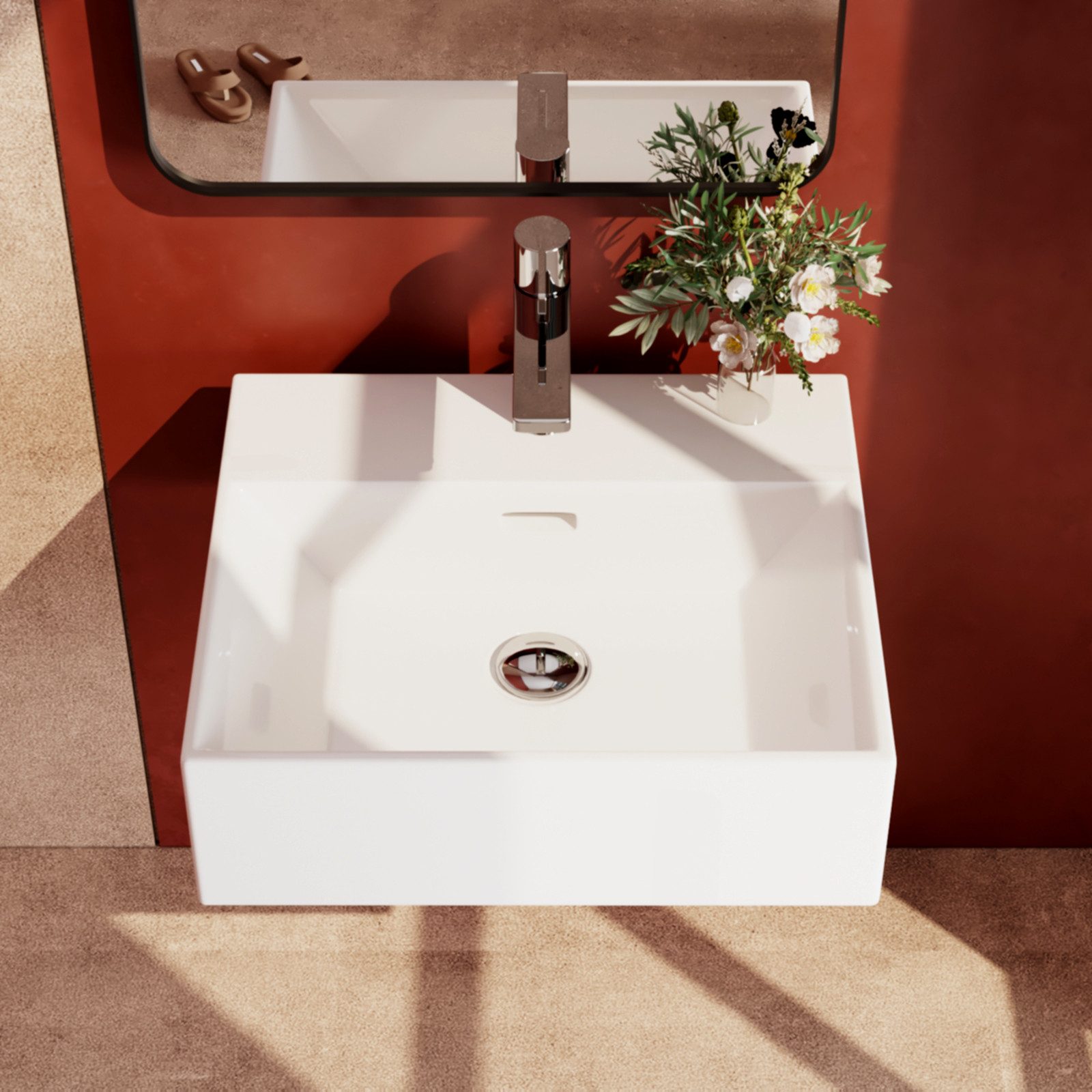 EMKE Waschbecken Aufsatzwaschbecken Handwaschbecken Wandmontage Waschtisch günstig online kaufen