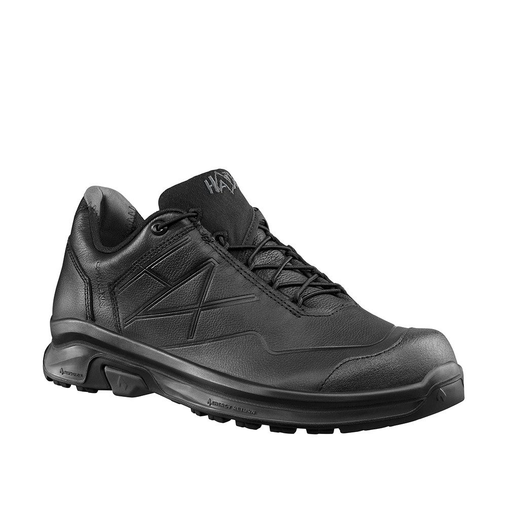 haix connexis force gtx ltr low wasserdichte Lederschuhe schwarz Outdoorschuh