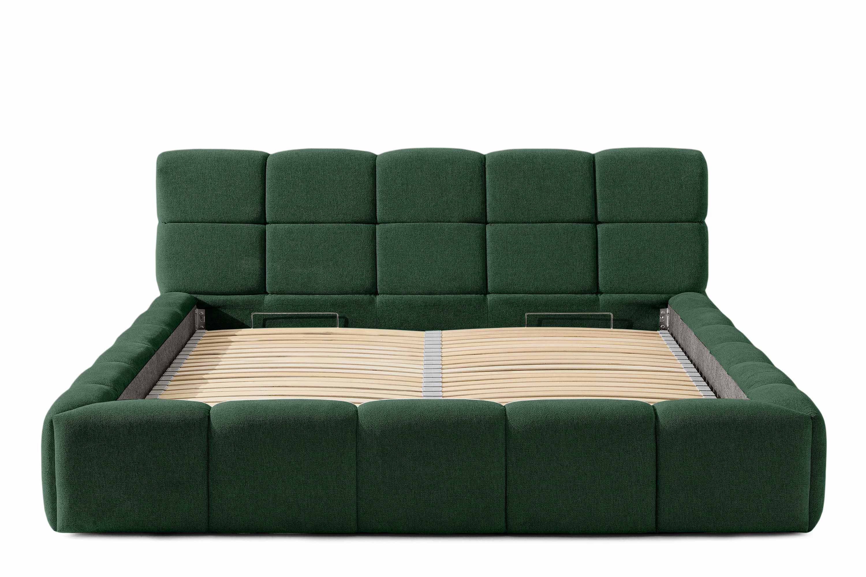 KONSIMO® Polsterbett Doppelbett AERI mit Stauraum, günstig online kaufen