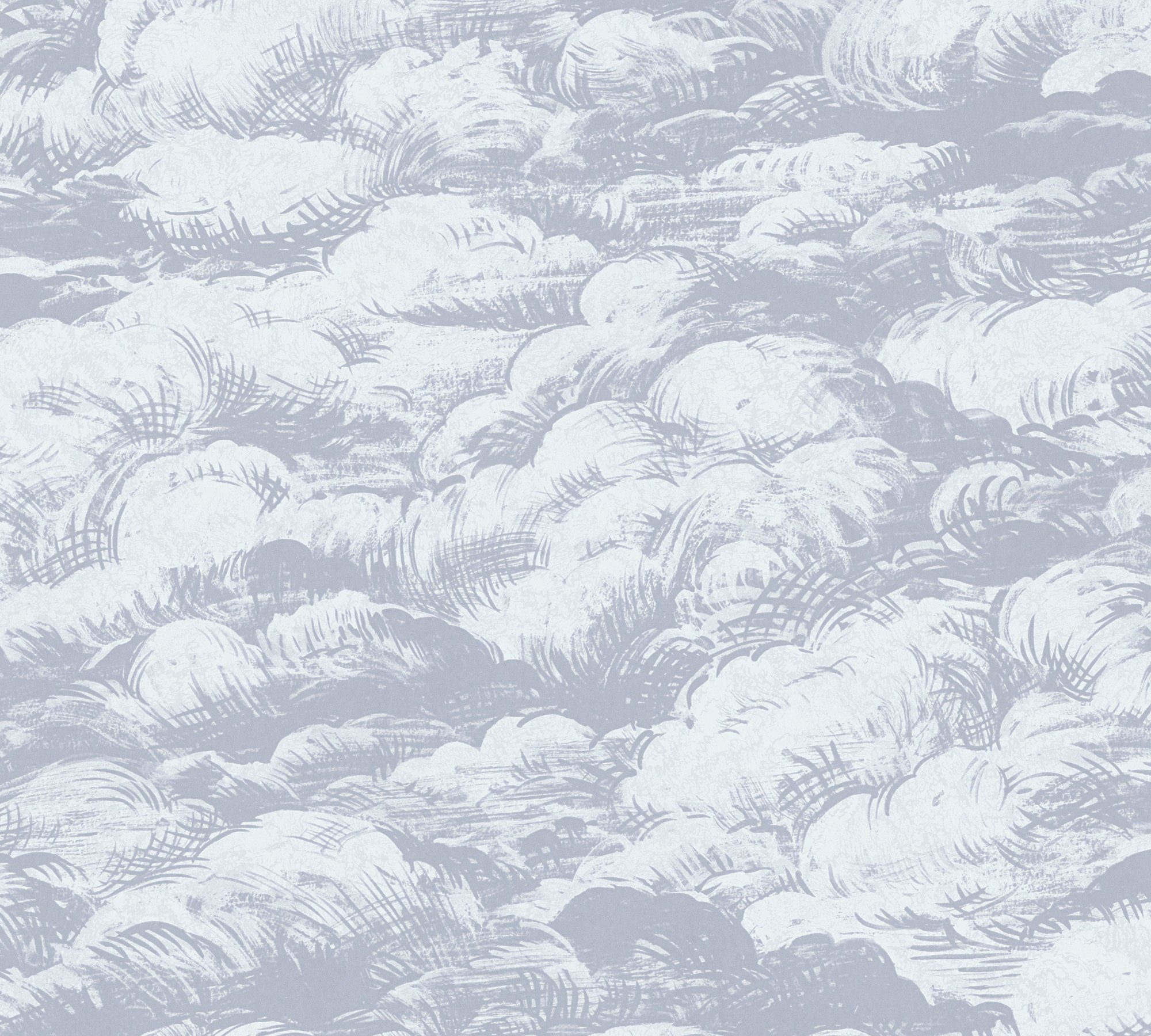 Architects Paper Vliestapete Jungle Chic, glatt, Tapete Wolken grau/weiß1