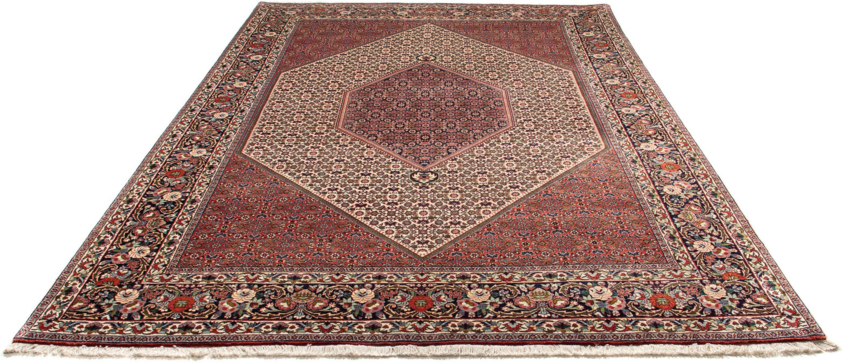 Orientteppich Perser - Bidjar - 311 x 208 cm - beige, morgenland, rechteckig, Höhe: 15 mm, Wohnzimmer, Handgeknüpft, Einzelstück mit Zertifikat