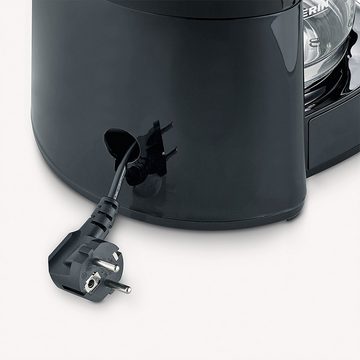 Severin Kaffeemaschine mit Mahlwerk KA 9554, 1.25l Kaffeekanne, nein 1x 4 Filter, Überhitzungs- und Trockenlaufschutz, Edelstahlboden mit verdecktem