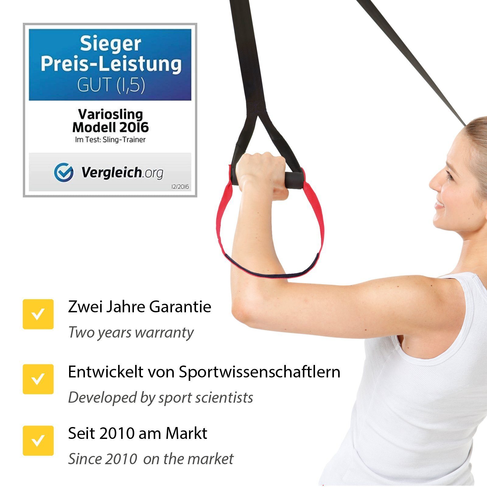 Variosling Schlingentrainer Variosling Schlingentrainer Sling Trainer Ganzkörpertrainer, Sling Trainer Video, Poster, Anleitung und Trainingsplan