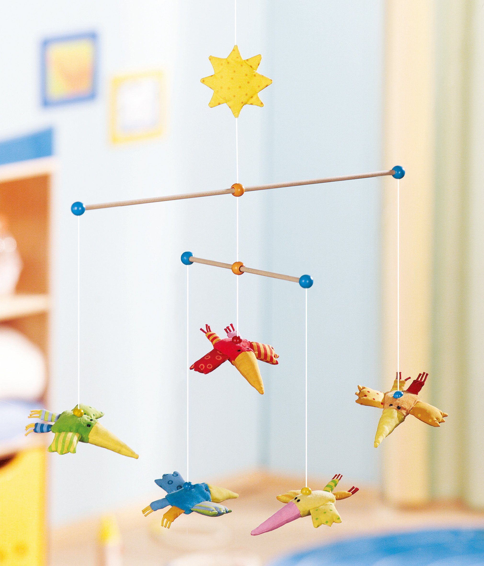 Haba Mobile Zwitscherlinge, mit Geräuschen, Made in Germany günstig online kaufen