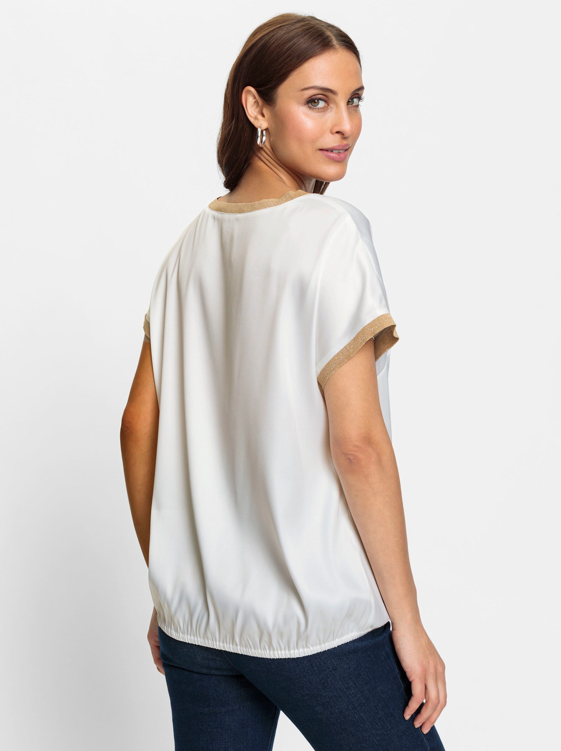 Witt Klassische Bluse Schlupfbluse Kurzarm günstig online kaufen