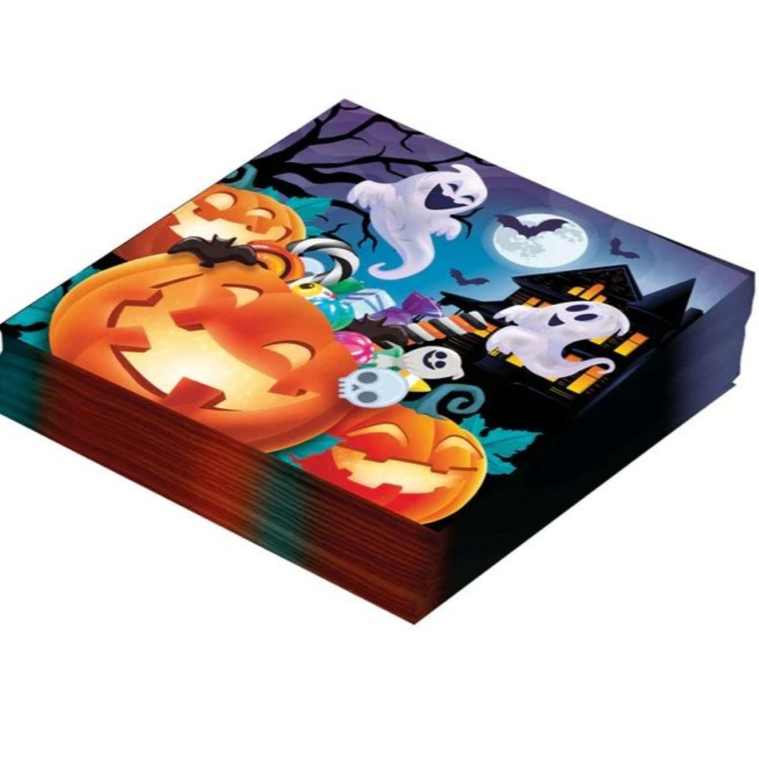 Fiestas Guirca Papierserviette Halloween 'Geister & Kürbisse', Servietten 33x33c