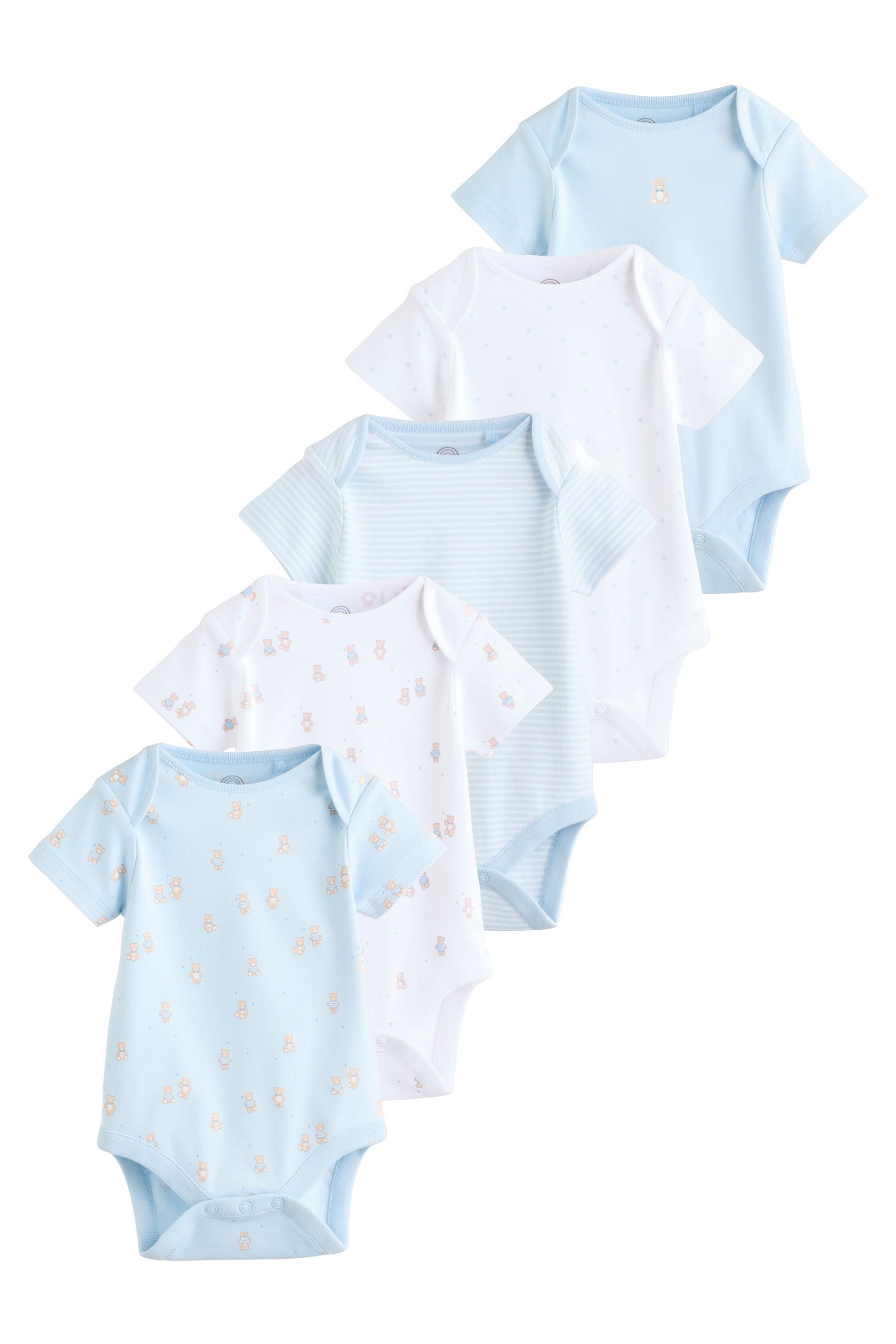Next Kurzarmbody Baby Bodysuits im 5er-Pack (5-tlg)