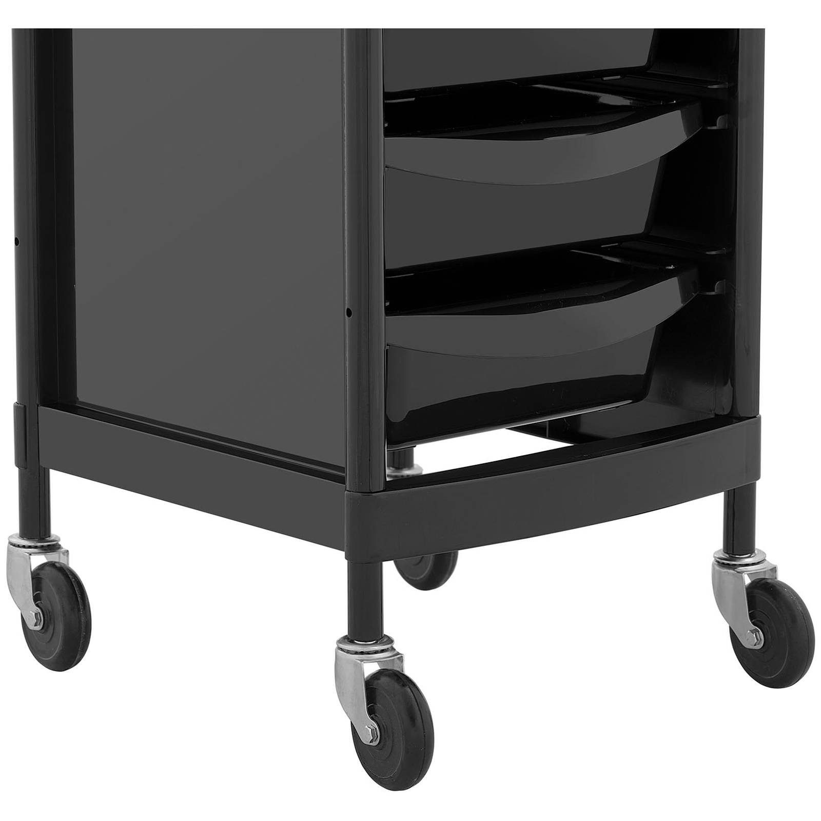 Physa Rollwagen Rollbarer Friseurtrolley Friseurwagen Kosmetikwagen 6 Schubladen 10 kg