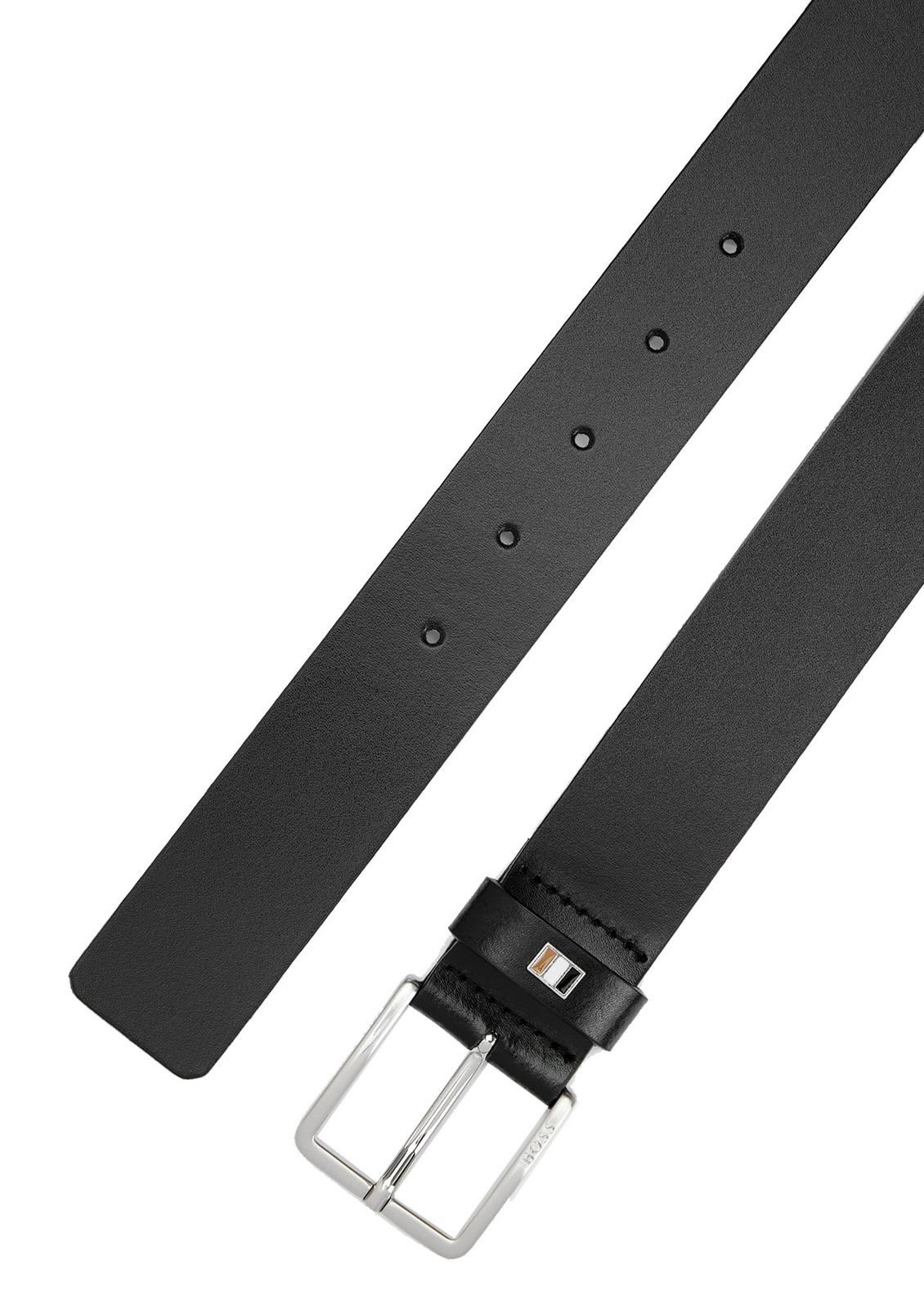 BOSS Ledergürtel Ther-Flag-E Sz35 Leather Belt aus echtem Rindsleder günstig online kaufen