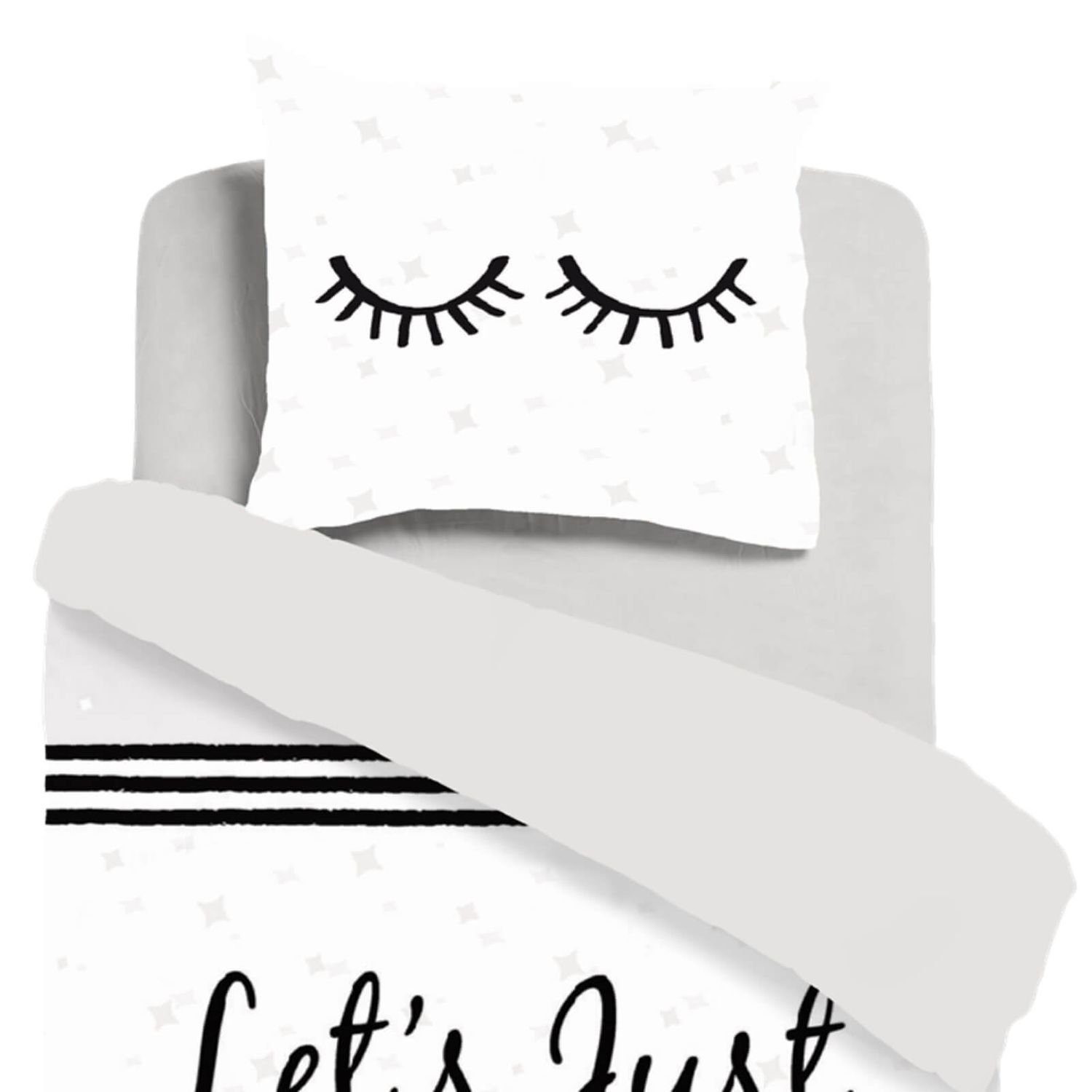 ESPiCO Bettwäsche Sternentraum, Renforcé, 2 teilig, Augen, Sterne, Schriftz günstig online kaufen