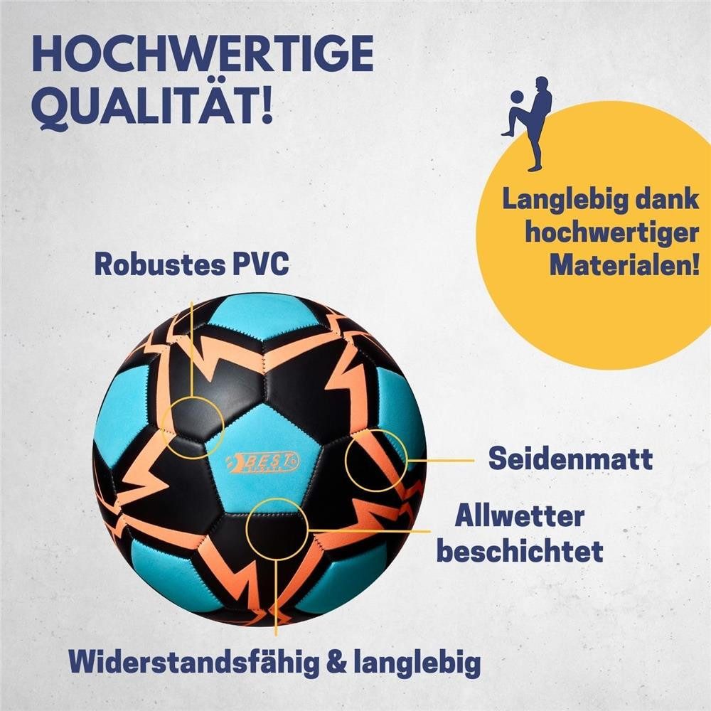 Best Sporting Fußball Fußball Glow in the Dark Größe 5 mit Phosphoreszenz (Fußball, 1 x Best Sporting Fußball Glow in the Dark, Größe 5), Glow in the Dark, Phosphoreszenz, ohne Batterien, allwetterbeschichtet
