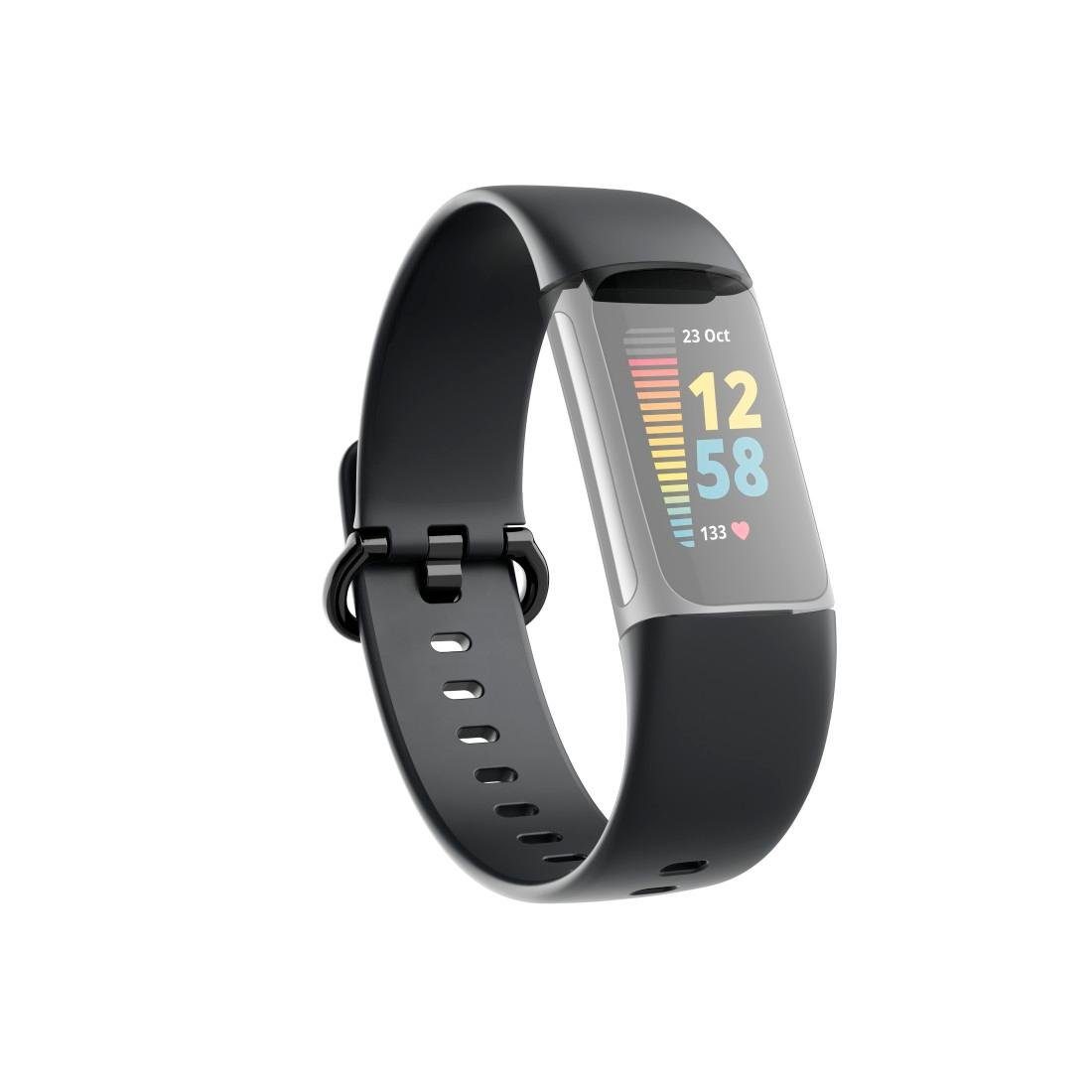 Fitbit für Hama Armband zum Tauschen, Smartwatch-Armband schwarz universal 5, Uhrenarmband Charge