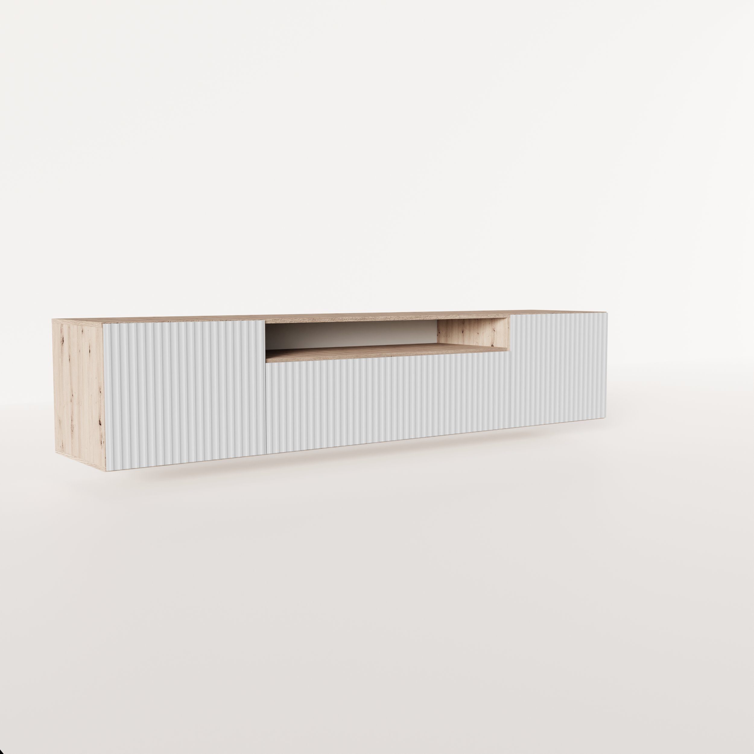 Beautysofa TV-Schrank Moderner Hängeschrank mit gefräster günstig online kaufen