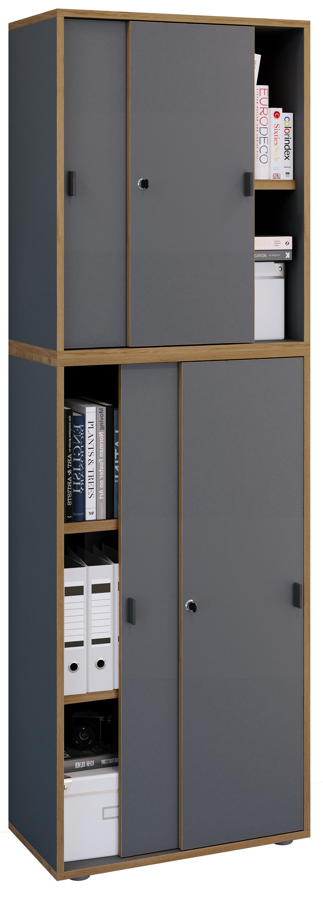 VCM Aktenschrank Büroschrank Aktenschrank Schiebetüren Salia günstig online kaufen