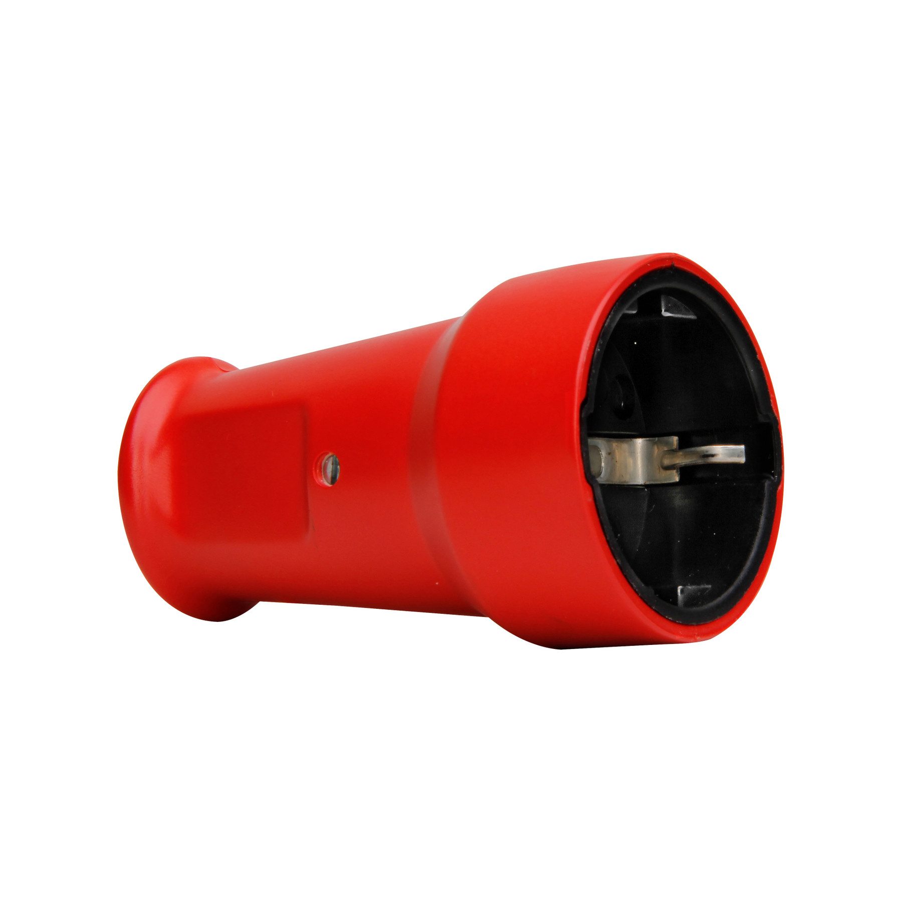 Kopp KOPP Schutzkontakt-Schalenkupplung 182712001, klein, Knickschutz, rot Adapter