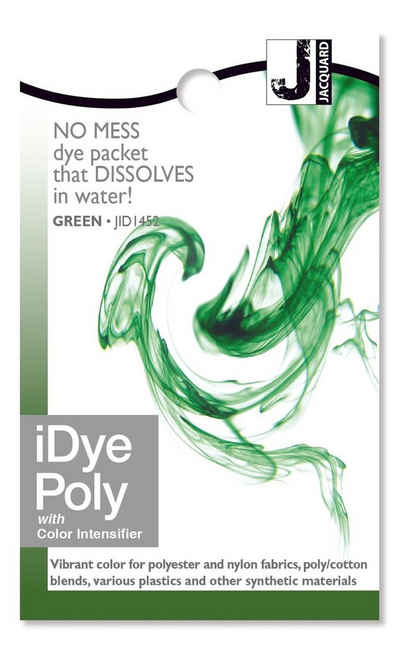 Jacquard Textilfarbe iDye Poly, Färbemittel für synthetische Gewebe, 14g Päckchen inkl. Farbverstärker