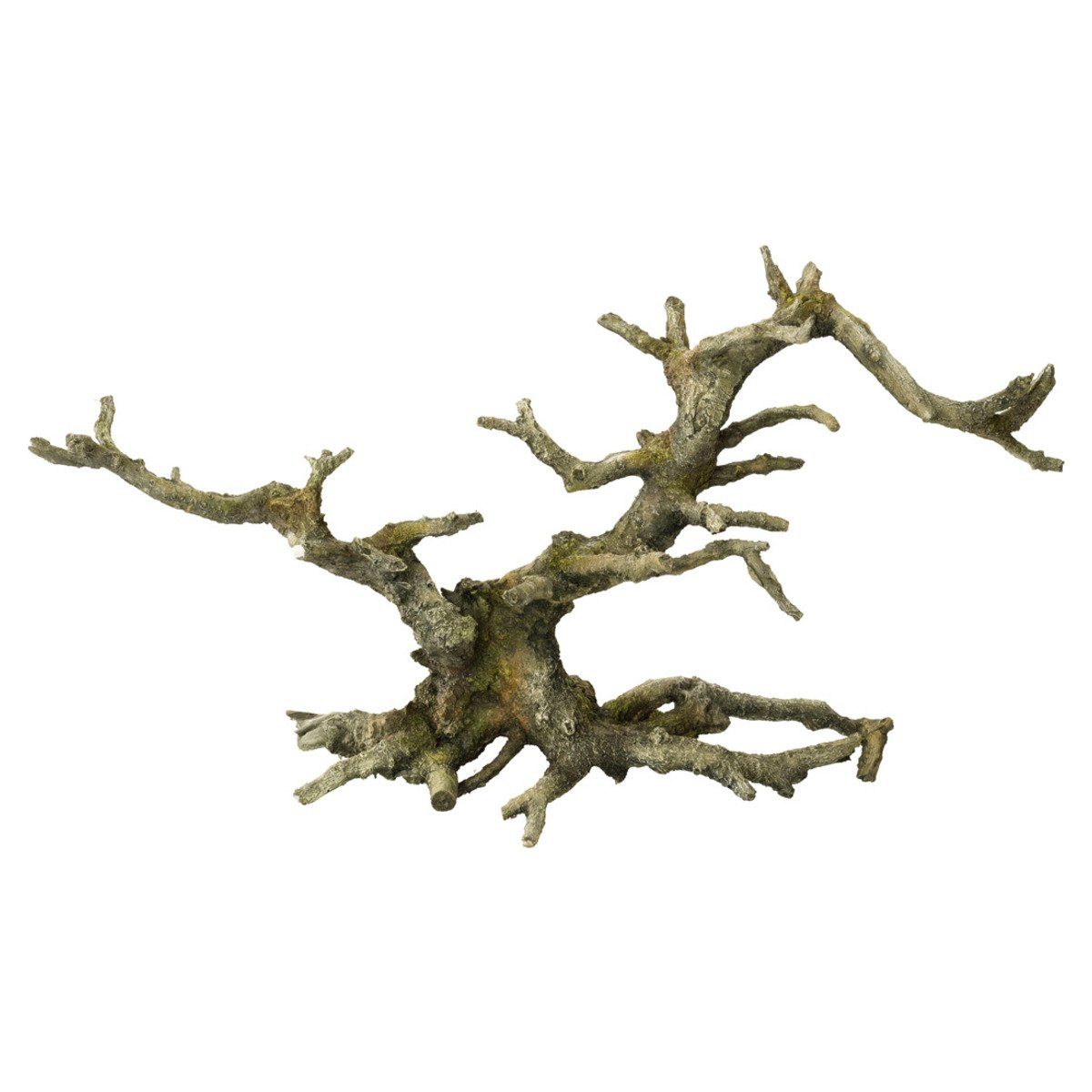 Aquariendeko Aquariumdekoration Bonsai ohne Blätter grau