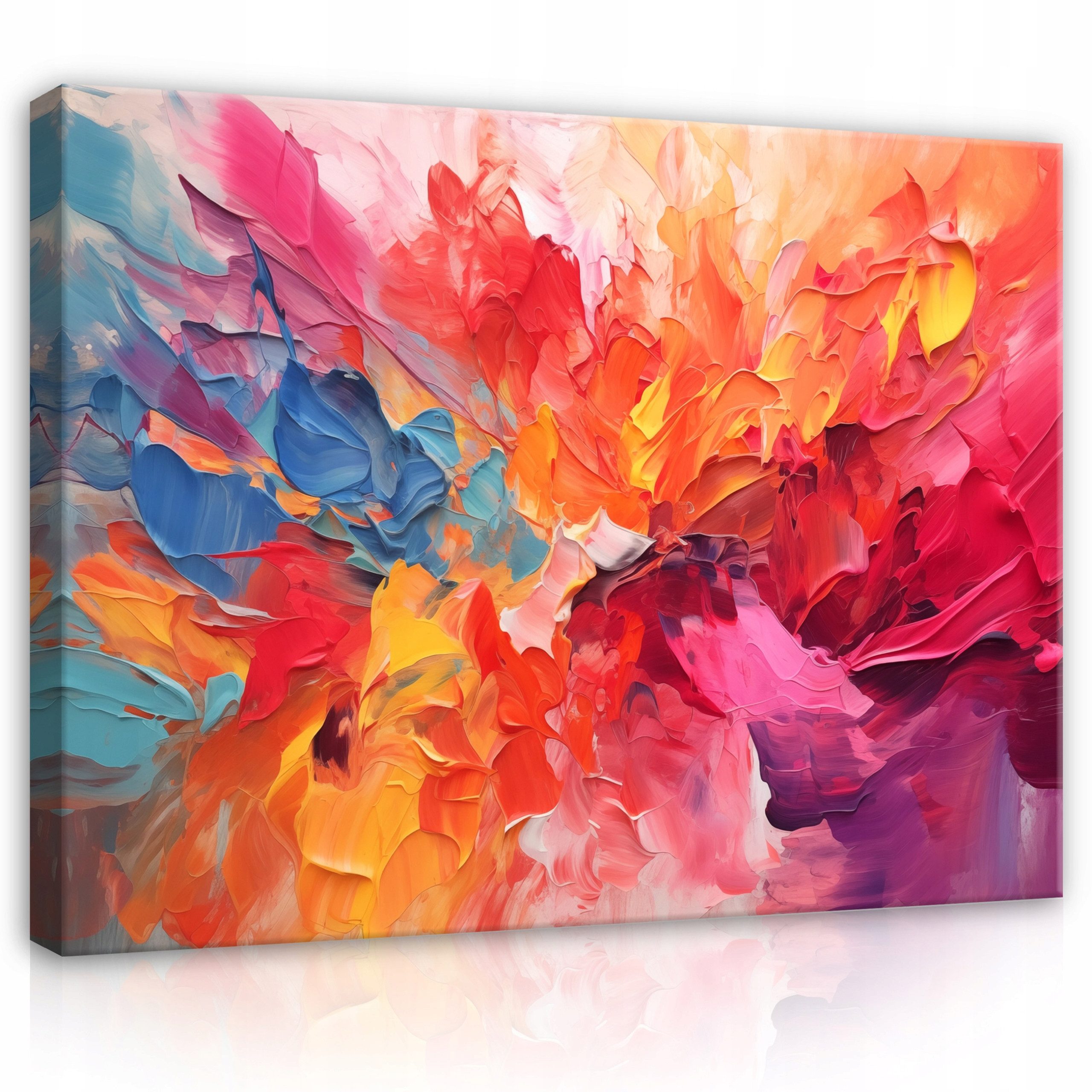 Wallarena Leinwandbild Abstrakte Kunst mit gedrucktem Motiv für den Innenbereich, Abstrakt (1 St), mit Holzrahmen wandfertig montiert mit Aufhängevorrichtung 40x30cm