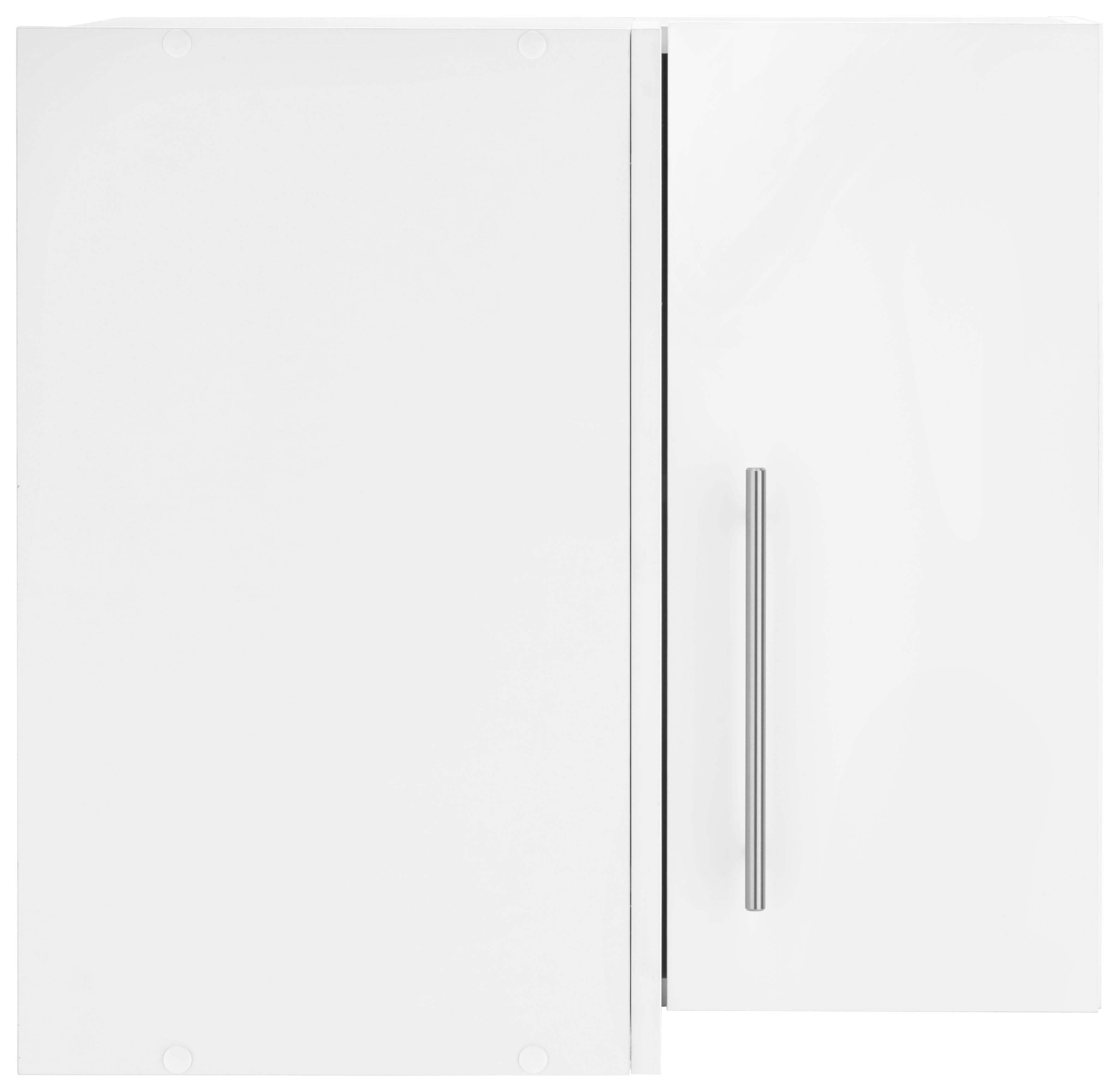 wiho Küchen Eckhängeschrank Cali Glanz, breit 60 Korpus: Weiß | cm Front: Weiß weiß