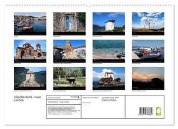 CALVENDO Wandkalender Griechenland - Insel Lesbos (Premium, hochwertiger DIN A2 Wandkalender 2023, Kunstdruck in Hochglanz)