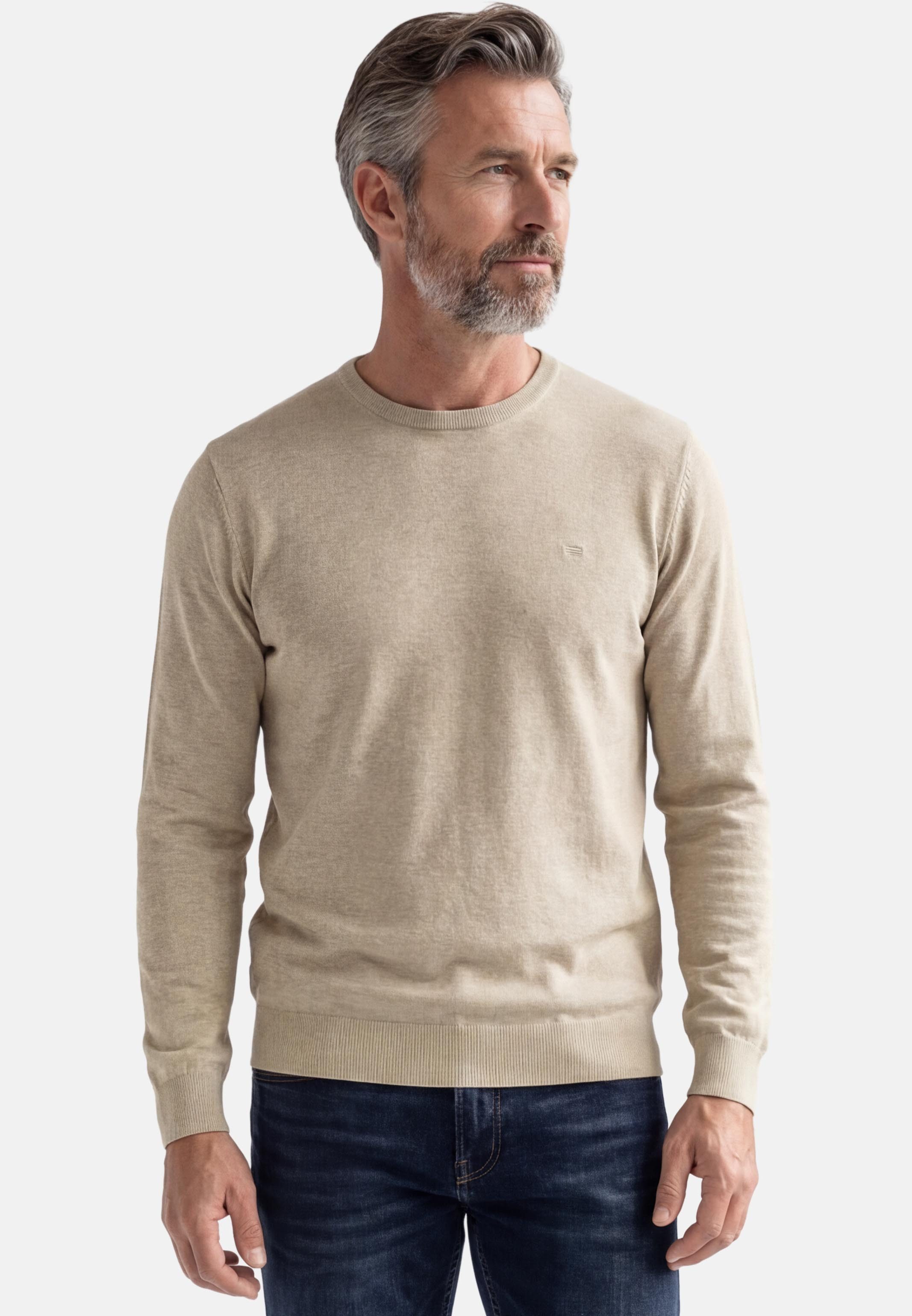 Redmond Rundhalspullover Basic (1-tlg) Pullover - Baumwolle - Atmungsaktiv - Weicher Feinstrick