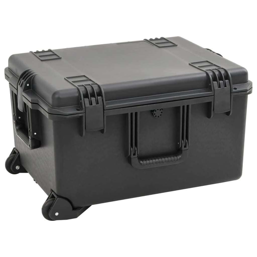 vidaXL Kameratasche Koffer für Flugreise Tragbar Schwarz 62,5x49,5x37 cm PP