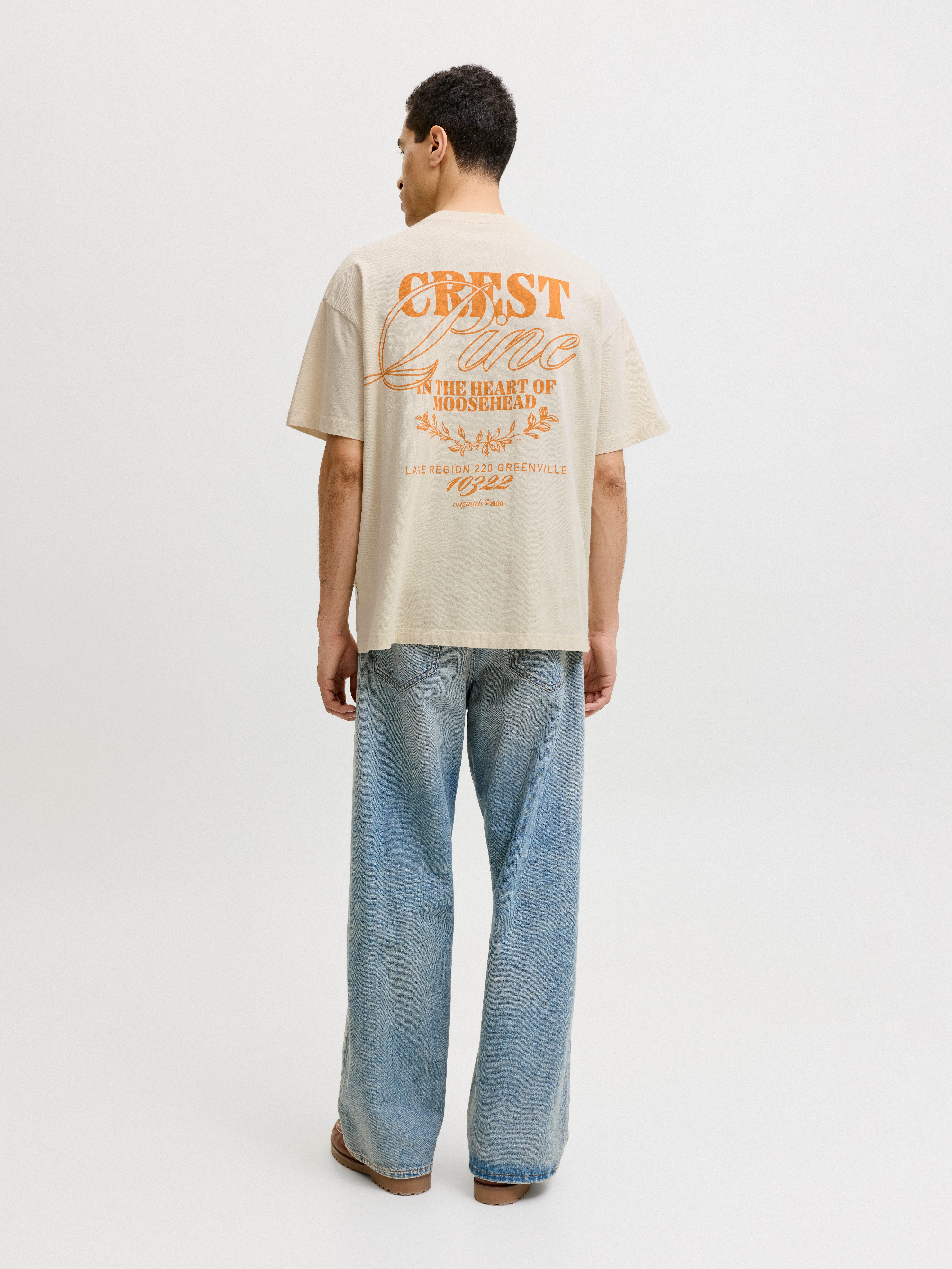 Jack & Jones T-Shirt JORMAINE WASHED BACK TEE SS CREW NECK – Bild 4 von 5