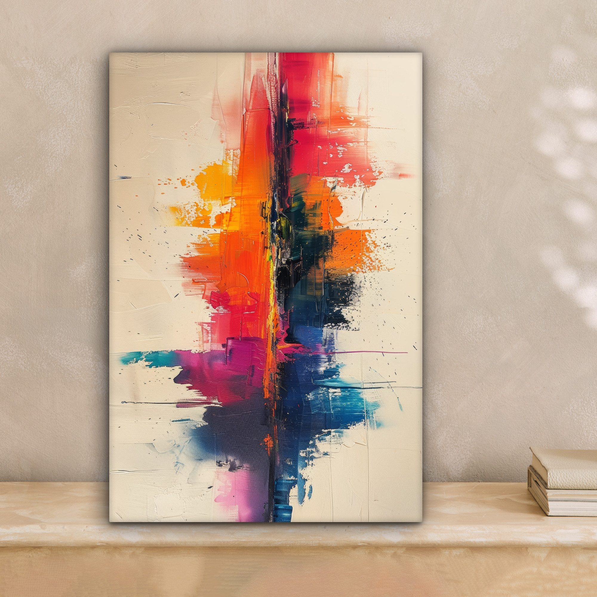 OneMillionCanvasses® Leinwandbild Modern - Farbe - Kunst - Farbenfroh, Foto günstig online kaufen