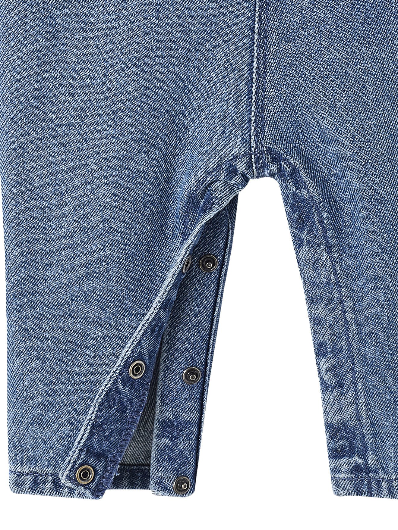 vertbaudet Jumpsuit Mädchen Baby Jeans-Latzhose