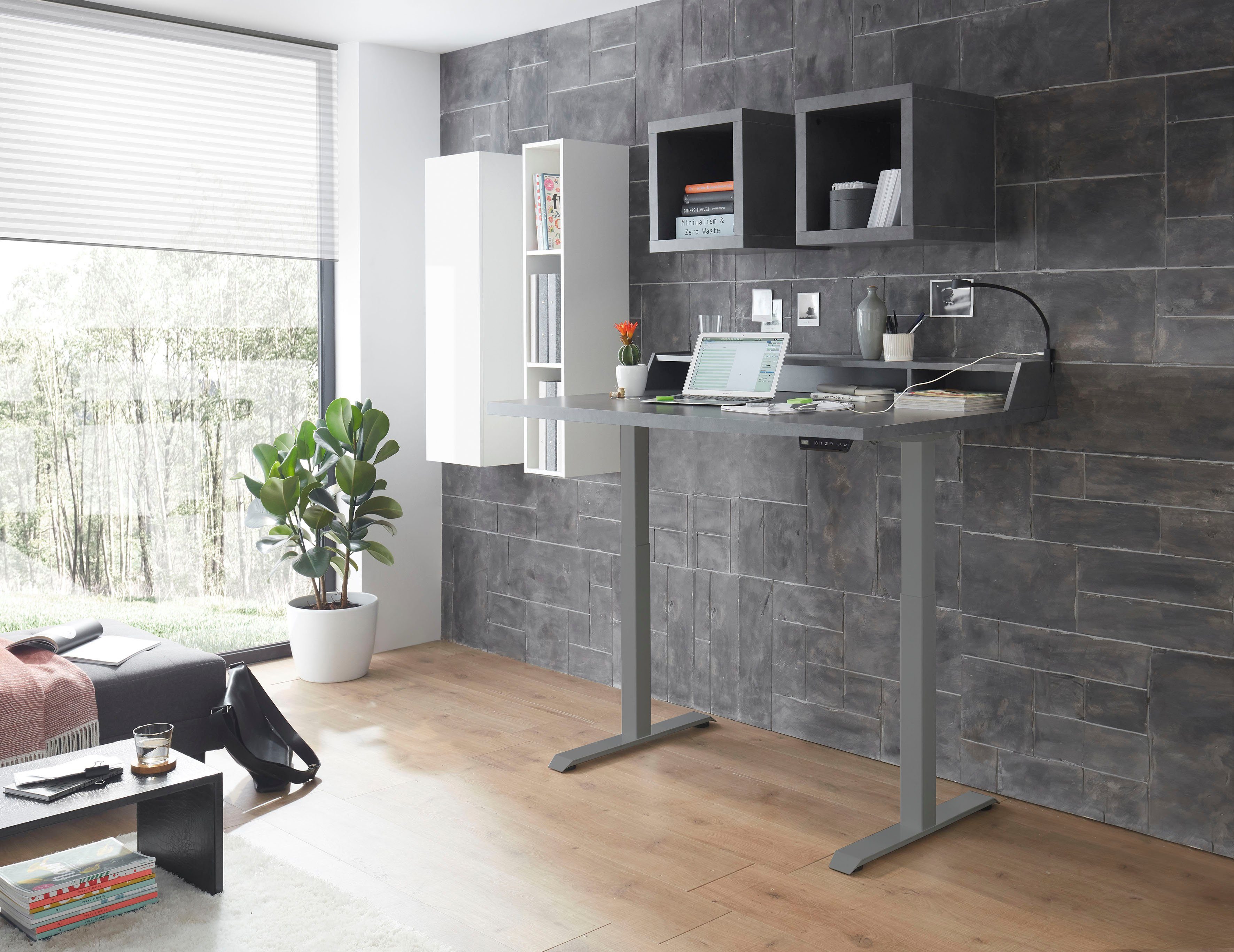 Mäusbacher Schreibtisch Big System Office, Breite 120 cm, elektrisch höhenverstellbar