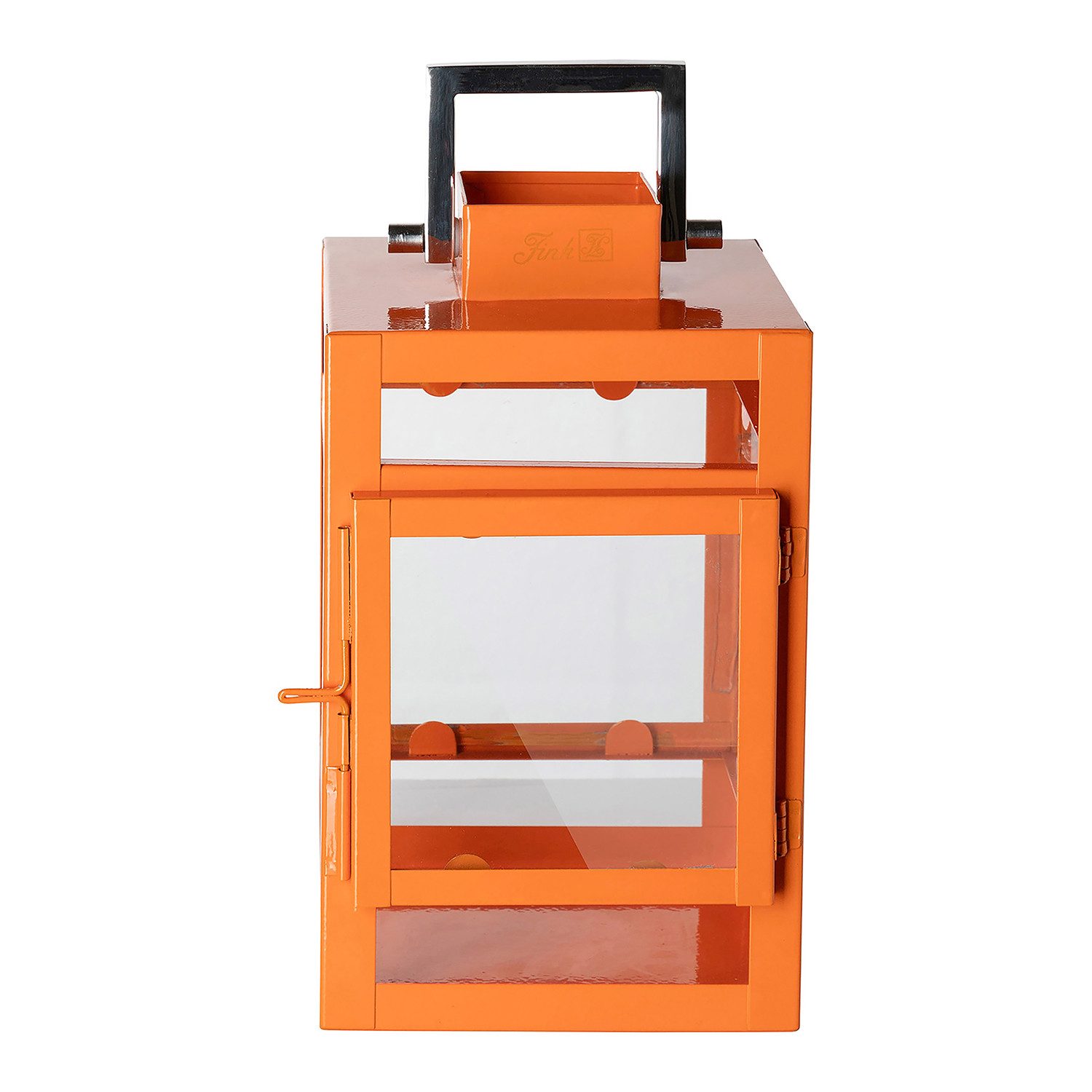 Fink Kerzenlaterne KENIA Laterne - orange - Edelstahl/Eisen/Glas - H. 20cm x B. 12cm (1x Laterne, 1 St., Leuchte - Tischlaterne), Lichtlaterne Lampenhalter - Vi – Bild 5 von 5