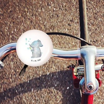 Mr. & Mrs. Panda Fahrradklingel Elefant Seifenblasen - Weiß - Geschenk, Fahrradglocke, Gute Laune, Kl, (1-tlg) Einzigartiges Motiv