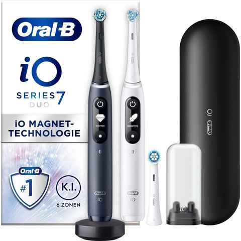 Oral-B Elektrische Zahnbürste iO 7, Aufsteckbürsten: 3 St., 5 Putzmodi