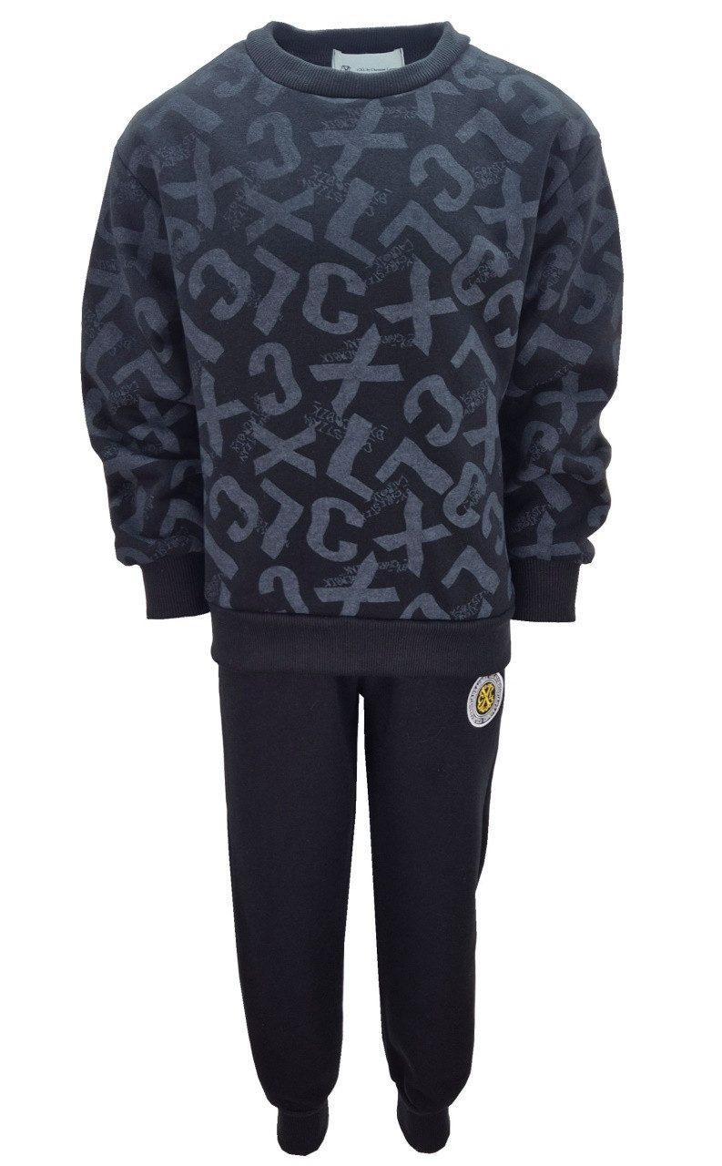 Fashion Boy Sweatanzug Freizeitset mit Weste, Kapuzen Jacke, Sweatshirt + Jogginghose, JF014 – Bild 2 von 4