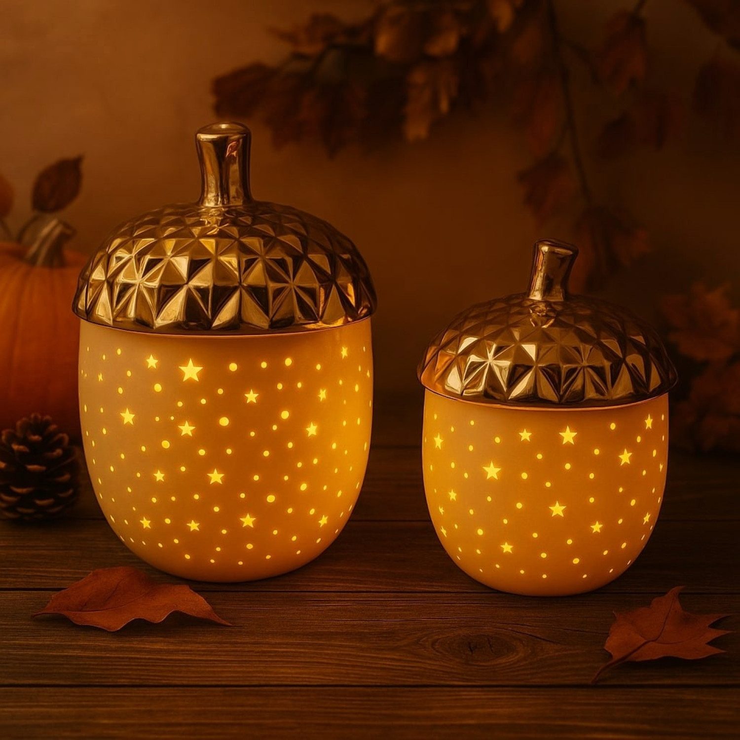 Online-Fuchs LED-Dekofigur 2 Eicheln, Nüsse aus günstig online kaufen