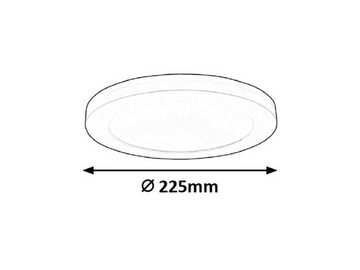 Rabalux LED Deckenspots "Sonnet" Metall, weiß, rund, 18W, neutralweiß, 1880lm, ø225mm, mit Leuchtmittel, neutralweiß